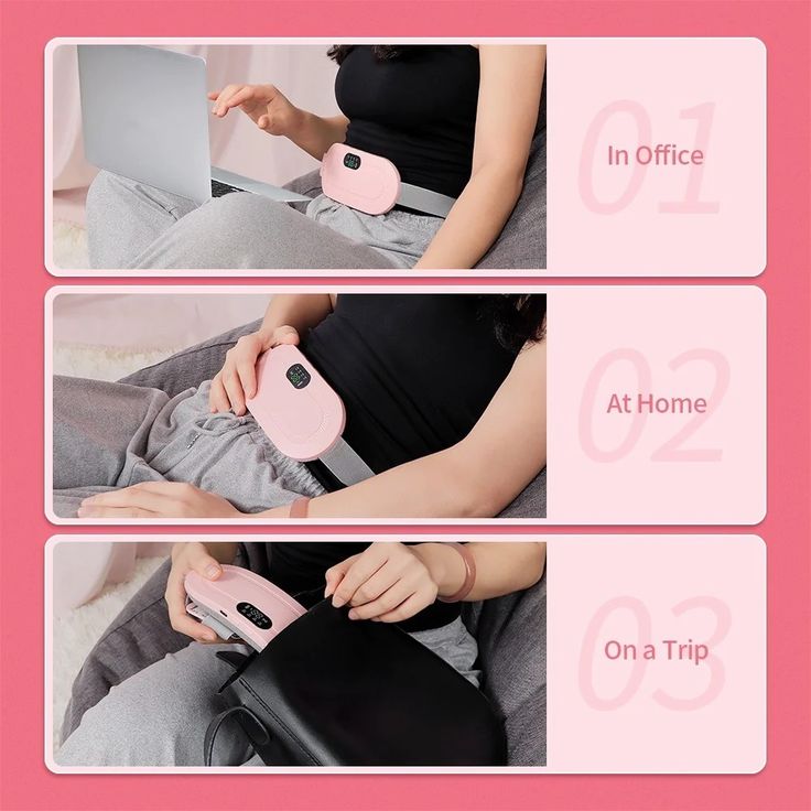 Cramp-Free Period Pain Relief Massager with Heating Pad