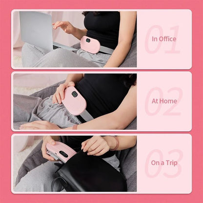 Cramp-Free Period Pain Relief Massager with Heating Pad