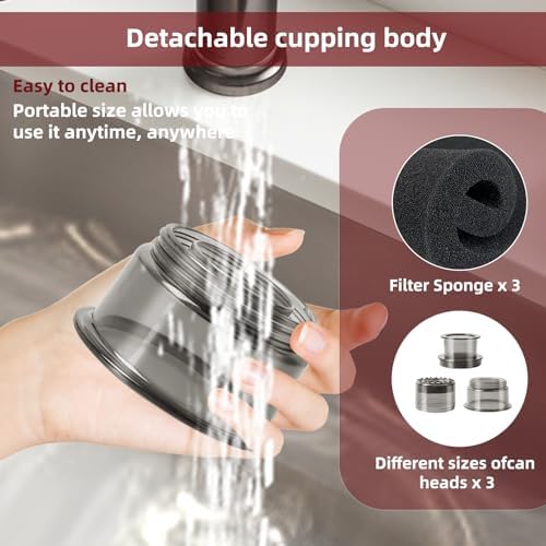 Smart Electric Cupping Massager – 5-in-1 Pain Relief & Detox (Red)
