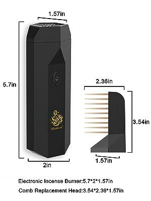 Electronic Incense Burner Comb – 2 in 1 Fragrance & Style