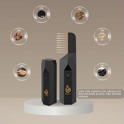 Electronic Incense Burner Comb – 2 in 1 Fragrance & Style