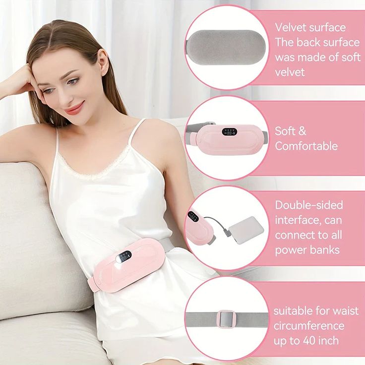 Cramp-Free Period Pain Relief Massager with Heating Pad