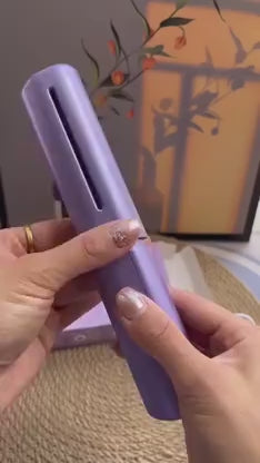 Rechargeable Mini Hair Straightener Brush